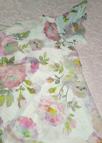 Çiçek Desenli elbise - Görsel 5