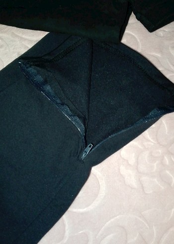 Siyah Erkek Çocuk Kadife Eşofman - Görsel 2