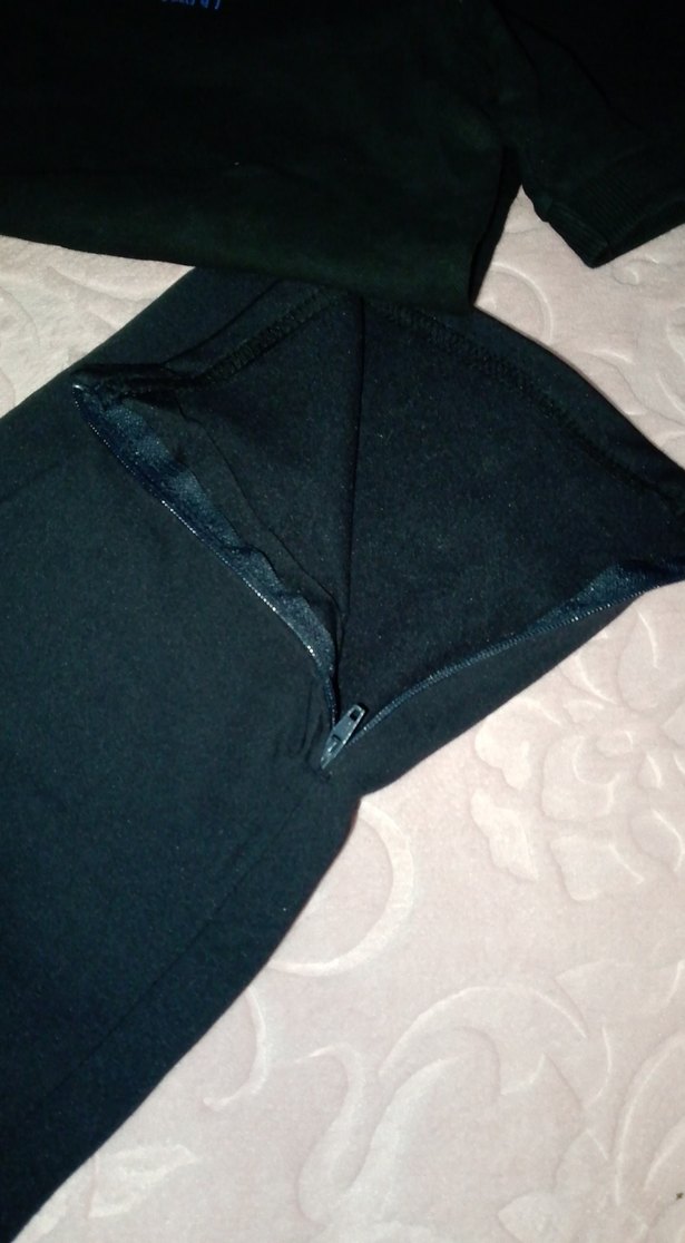 Siyah Erkek Çocuk Kadife Eşofman - Görsel 2