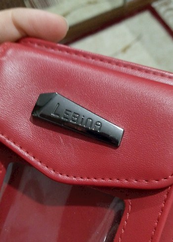 Kırmızı Deri  Kadın Cüzdanı - Görsel 7