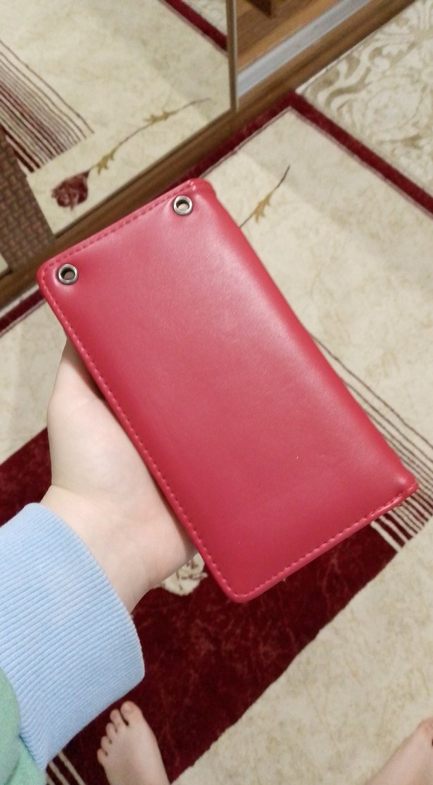 Kırmızı Deri  Kadın Cüzdanı - Görsel 3