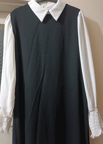 Uzun Kollu Siyah Uzun Elbise - Görsel 2