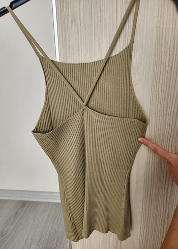 Zara Bej Örme İnce Askılı Kadın Atlet