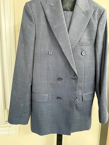 AVVA Kruvaze Takım Elbise Mavi - Görsel 2