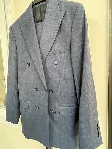 AVVA Kruvaze Takım Elbise Mavi - Görsel 3