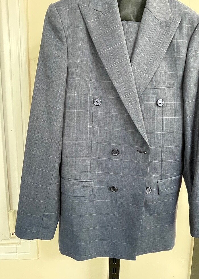 AVVA Kruvaze Takım Elbise Mavi - Görsel 2