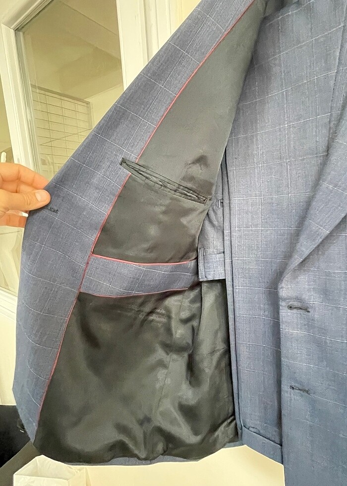 AVVA Kruvaze Takım Elbise Mavi - Görsel 4