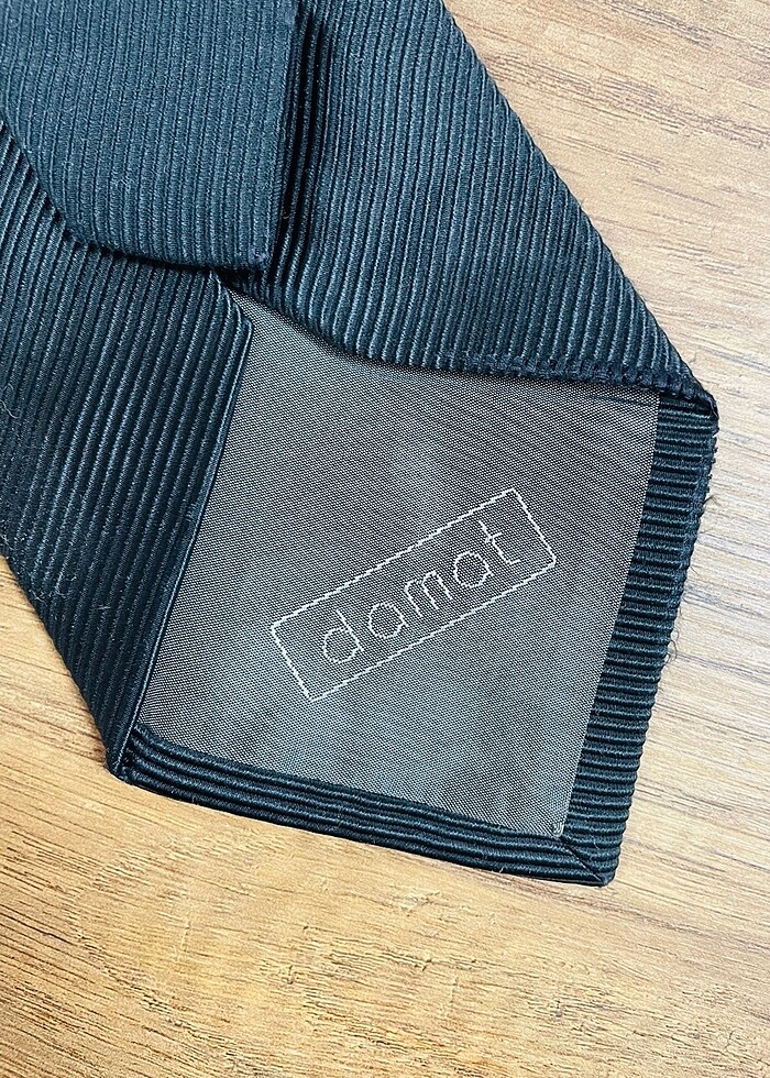 Damat Kravat Siyah ipek - Görsel 2