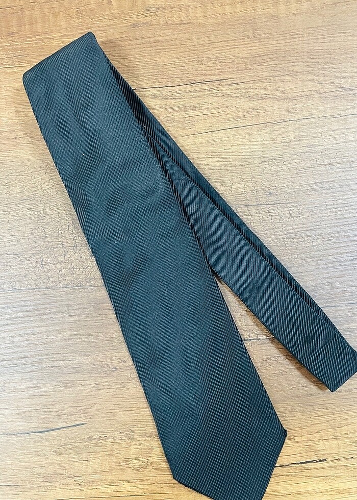 Damat Kravat Siyah ipek - Görsel 5