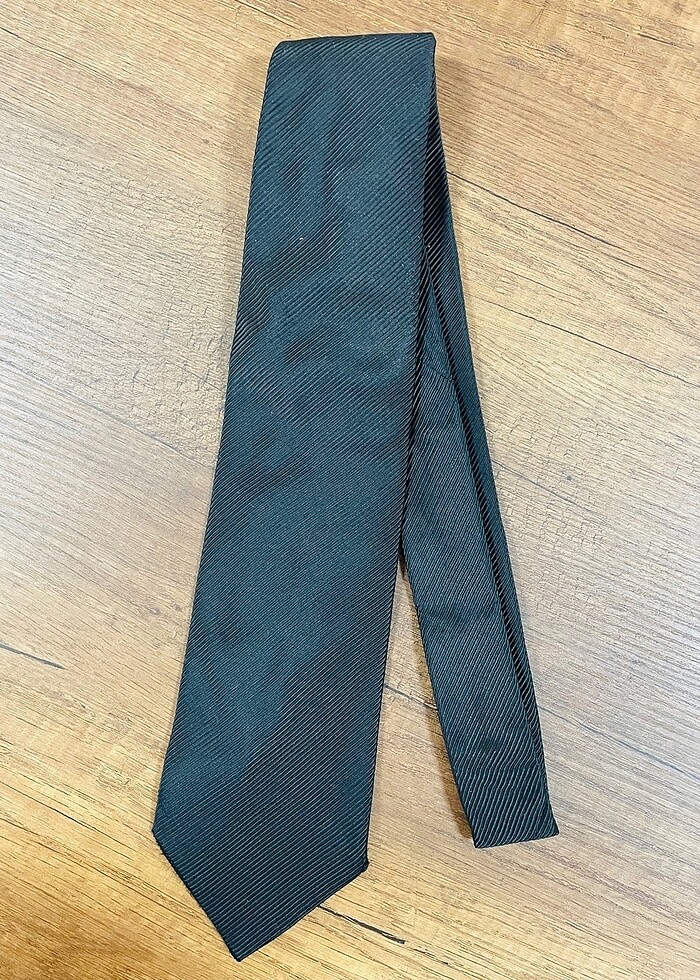 Damat Kravat Siyah ipek - Görsel 4