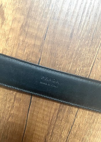 Prada Siyah Erkek Deri Kemer - Görsel 4