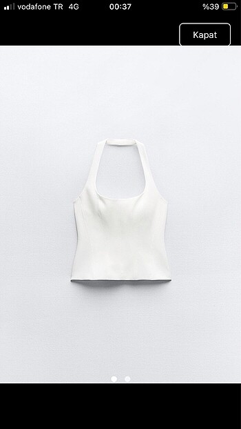 Zara halter yaka bluz