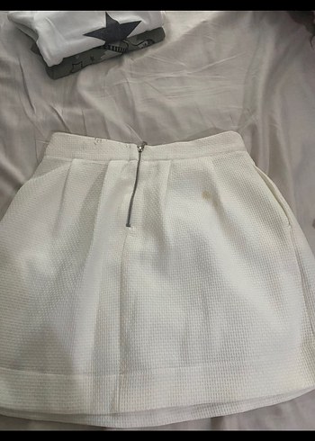 Koton Beyaz Mini Etek