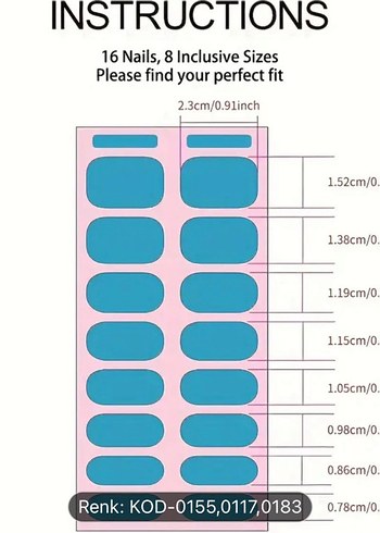 Uv ışıkla sertleşen Jel tırnak sticker - Görsel 2