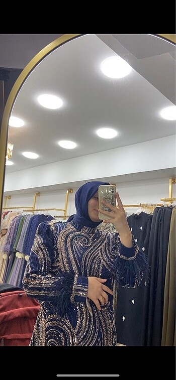 48 Beden lacivert Renk Abiye