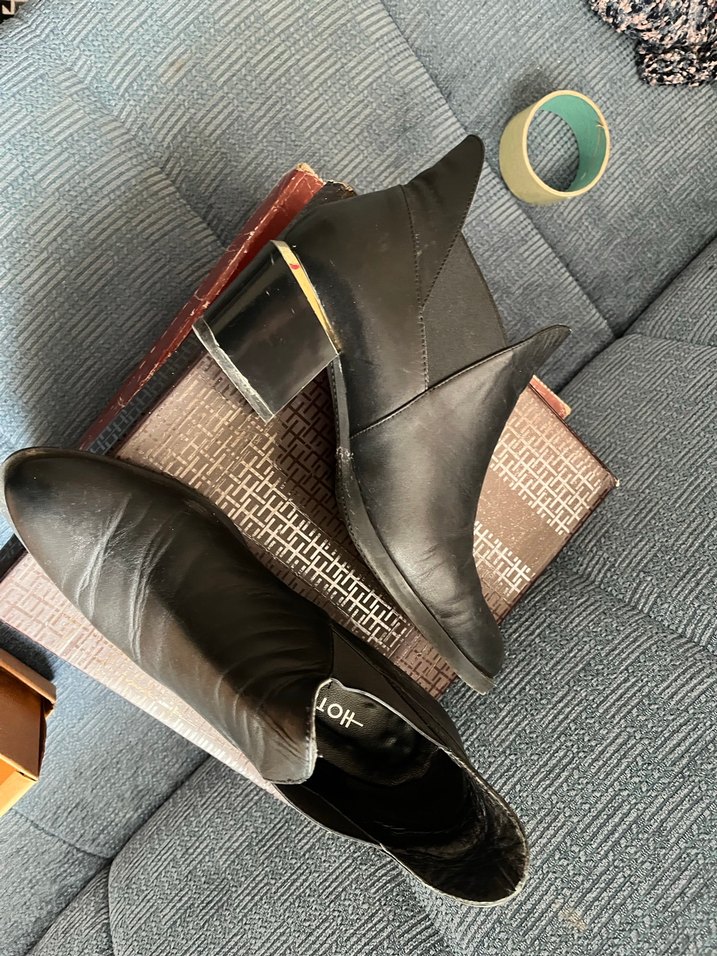 Kahverengi Tokalı Deri Kadın Bot - Görsel 4