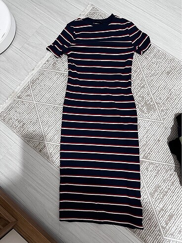 LC Waikiki Lcw Triko çizgili elbise