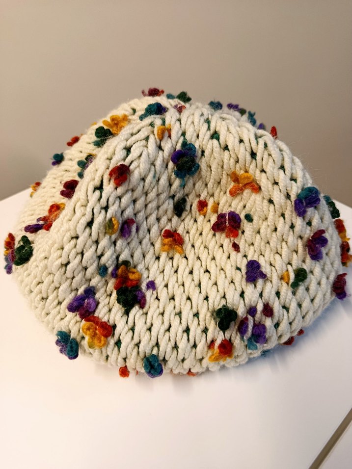 Çok Renkli Örgü Kadın Bere - Görsel 2