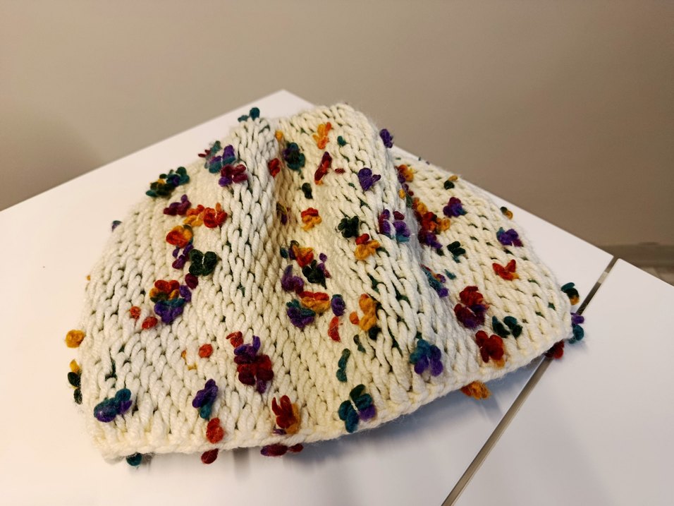 Çok Renkli Örgü Kadın Bere - Görsel 3