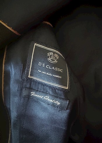 Düğmeli Koyu Mavi Erkek Takım Ceketi - Görsel 4