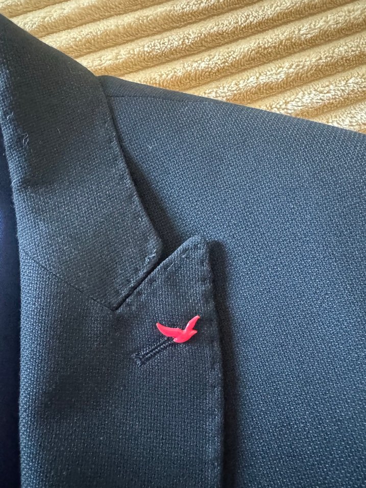 Düğmeli Koyu Mavi Erkek Takım Ceketi - Görsel 2