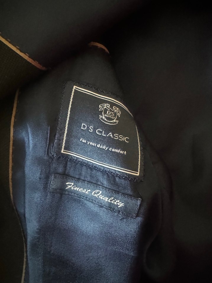 Düğmeli Koyu Mavi Erkek Takım Ceketi - Görsel 4