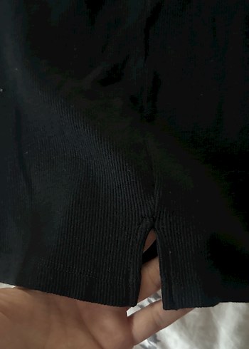 Siyah Yüksek Yakalı Kolsuz Uzun Elbise - Görsel 2