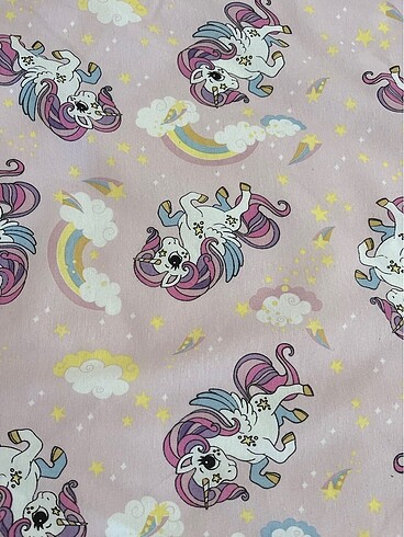 Beden pembe Renk Unicorn tek kişilik lastikli çarşaf ve yastık kılıfı