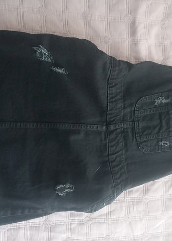 kadın Siyah kot Tulum Elbise - Görsel 5