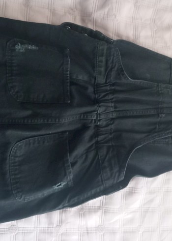 kadın Siyah kot Tulum Elbise - Görsel 10