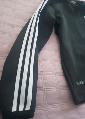 Adidas Siyah Fermuarlı Erkek Sweatshirt - Görsel 3