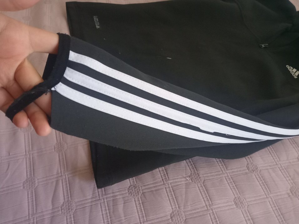 Adidas Siyah Fermuarlı Erkek Sweatshirt - Görsel 5