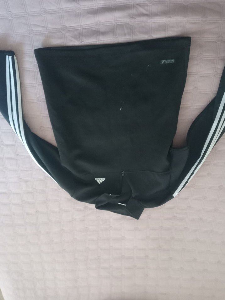 Adidas Siyah Fermuarlı Erkek Sweatshirt - Görsel 2