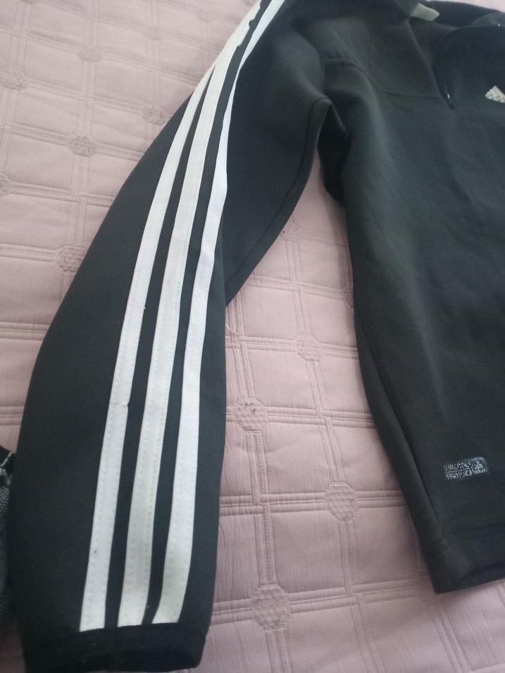 Adidas Siyah Fermuarlı Erkek Sweatshirt - Görsel 3