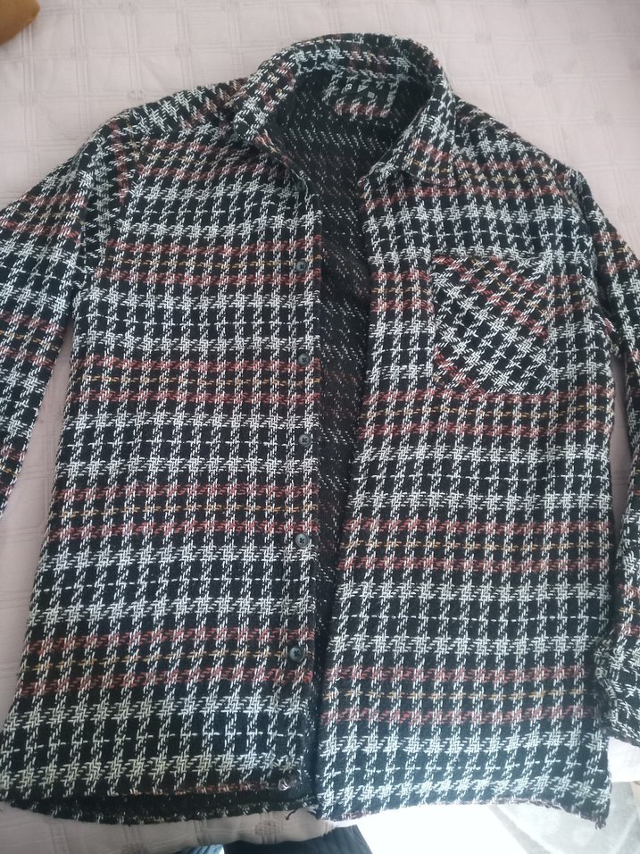 Düğmeli Gri erkek Gömlek - Görsel 2