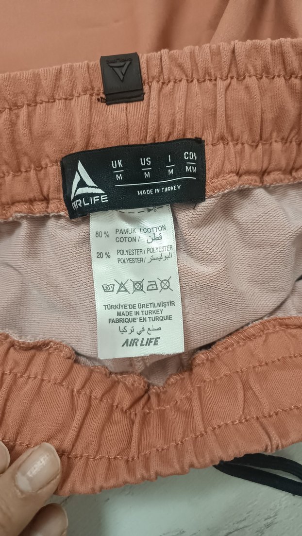 Bej erkek Rahat Kesim Eşofman Altı - Görsel 3