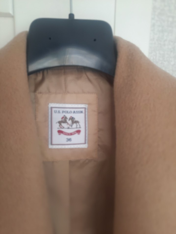 Kemerli Bej Kadın Uzun Kaban - Görsel 3