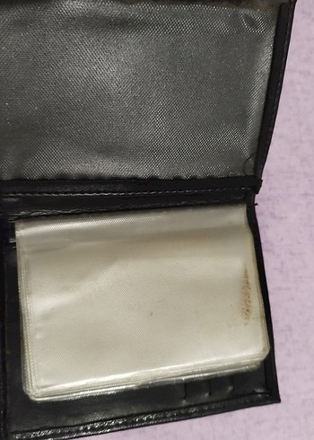 Siyah Parlak Deri erkek Cüzdanı - Görsel 2