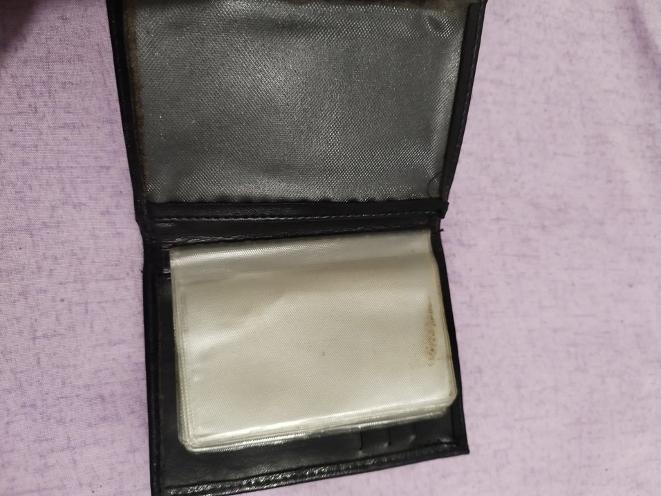 Siyah Parlak Deri erkek Cüzdanı - Görsel 2