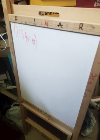 Çift Taraflı Ahşap Çocuk Yazı Tahtası - Görsel 2