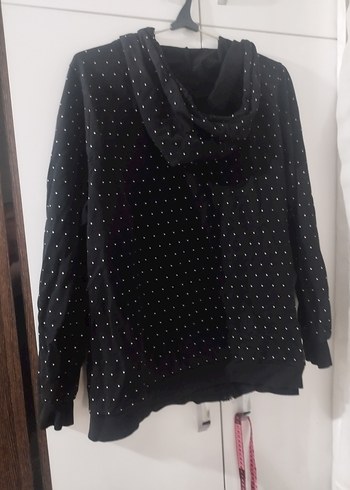 Siyah Kadın Fermuarlı Günlük Ceket - Görsel 2