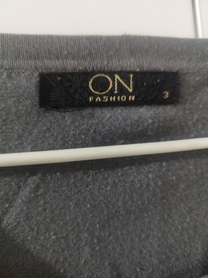 Gri Kadın Uzun Kollu Triko Kazak ekol marka - Görsel 3