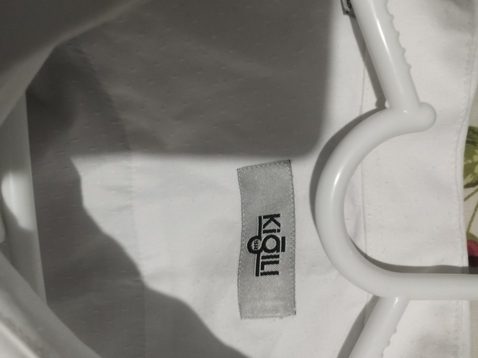 Erkek Beyaz Kiğılı Uzun Kollu Gömlek - Görsel 3