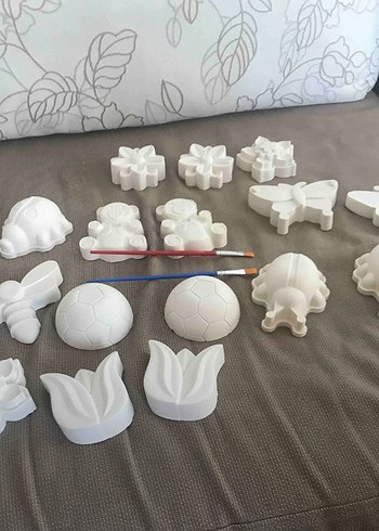 Beyaz taş boyama seti - Görsel 9