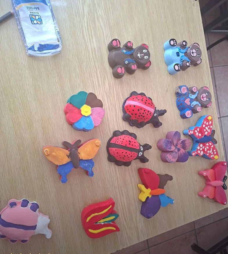 Beyaz taş boyama seti - Görsel 2