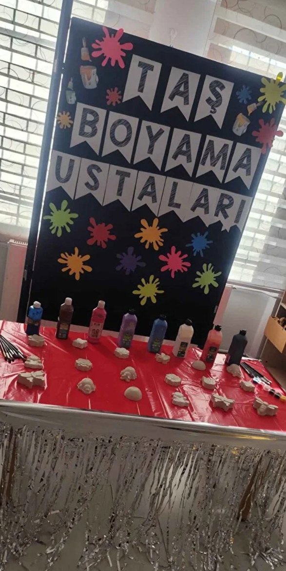 Beyaz taş boyama seti - Görsel 3