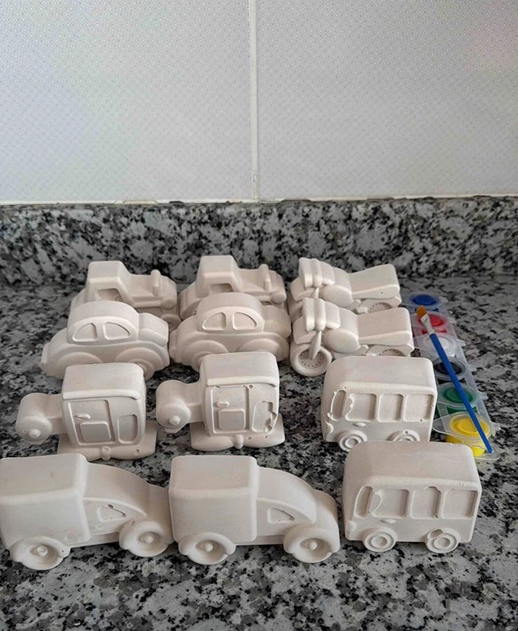 Taşıtlar taş boyama seti - Görsel 2