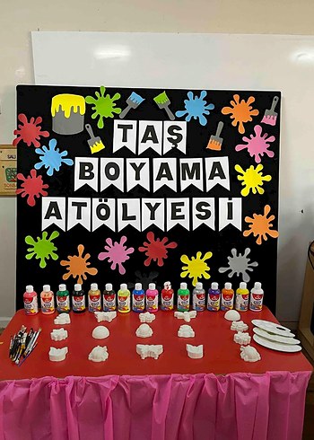 Renkli Boyama Seti taş boyama - Görsel 14