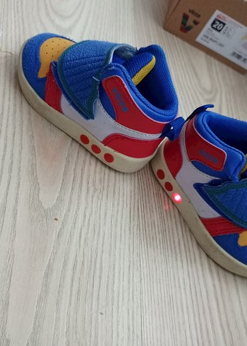 Mavi Unisex Çocuk Cırt Cırtlı Vicco Spor Ayakkabı - Görsel 4