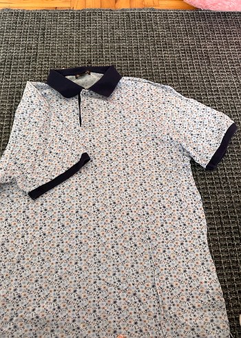 Erkek Baskılı Kısa Kollu Polo Tişört - Görsel 2